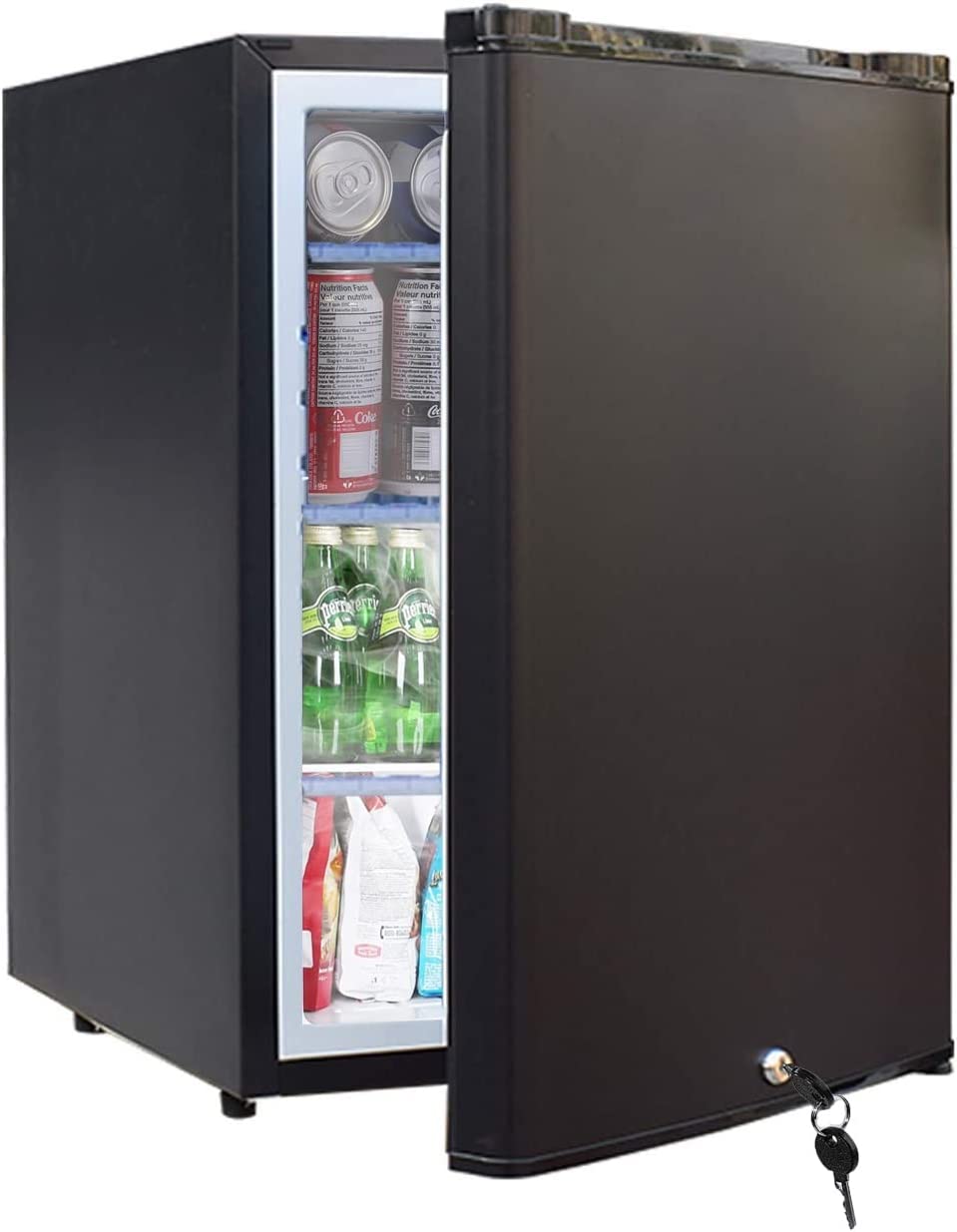 Refrigerator For Rv 12V RV Refrigerator 1.7 Cu.Ft Mini Camper Fridge with Lock and Key AC ...