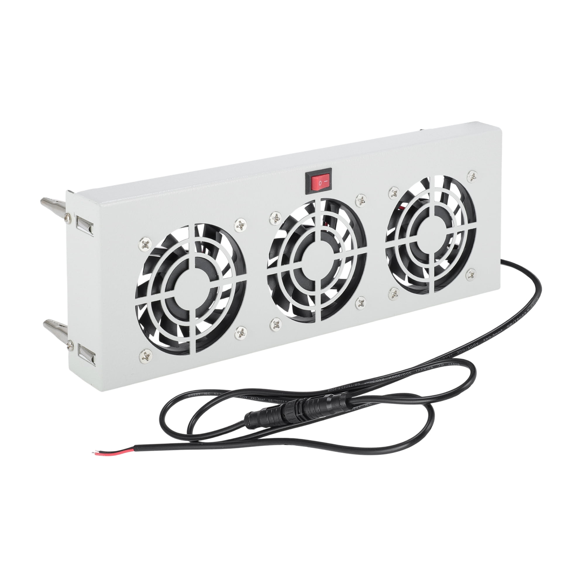 Unique Bargains 12V RV Refrigerator Fan with Three 2.5" Powered Fans 4200 RPM