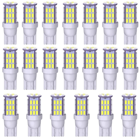 12V RV Trailer Interior Lighting: 20 Pcs High-Output T10 921 194 168 LED Bulbs