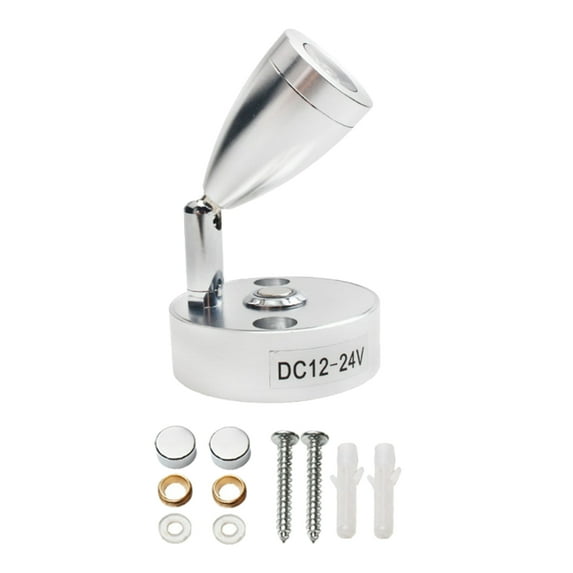 12V Reading Lamp led Camper Truck Yacht Trailer Motorhome Lighting Machined Aluminum LED Light with USB port -