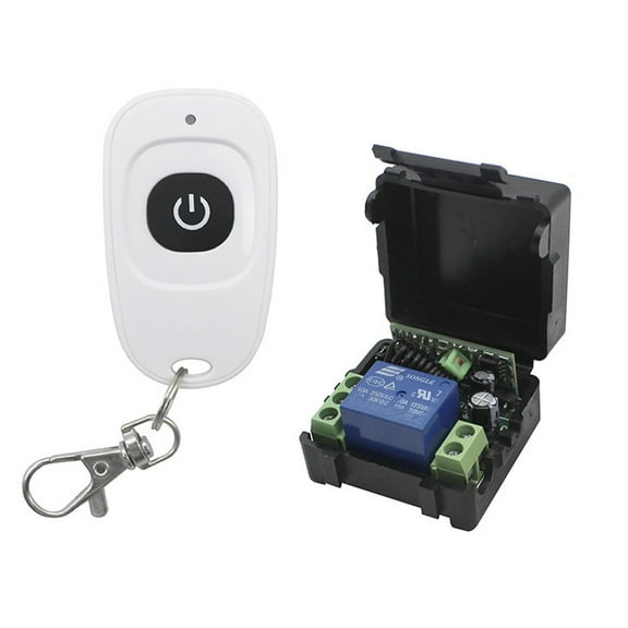 12V Relay 1CH Wireless RF Garage Door Remote Control Switch Receiver Transmitter
