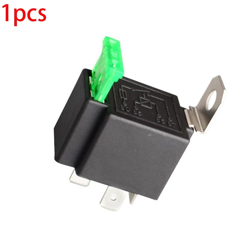 12V Relay 4Pin Automotive 30Amp 30A Normally Open Contact Fused + 30A ...