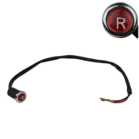 12V Reverse Gear Indicator Light - Universal Gear Indicator for 70cc-250cc ATV Quad - for Chinese Models Coolster 110, RX5, Taotao, Roketa, Kazuma - Red