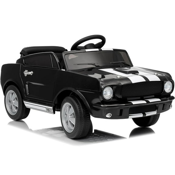 12V Ride on Car Battery Powered Ride On Toy for Toddlers with Remote Control, Electric Car for Kids, w/ Bluetooth, Shock Absorbers, Safety Belt, LED Lights, Music