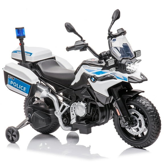 12V Ride On Car, Licensed BMW Kids Motorcycle, Electric Car for Kids With 7AH Battery, High/Low Speed, LED Headlights & Warning Lights, Spring Suspension, 2 Storage Boxes, for Boys & Girls