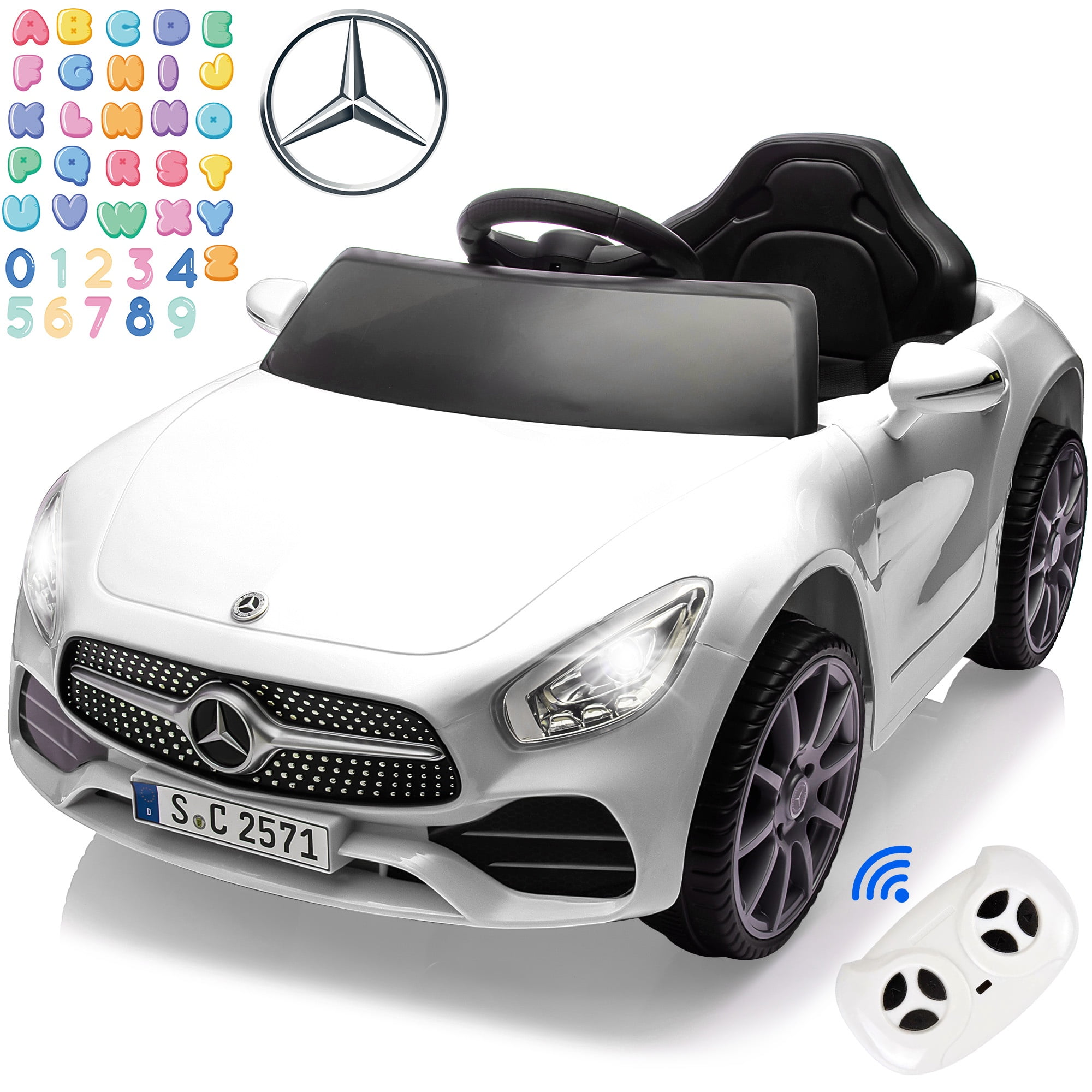 Modern Toy Car Rideable 12V Ride on Car Toys, Licensed Mercedes Ride on Car with Remote Control ...