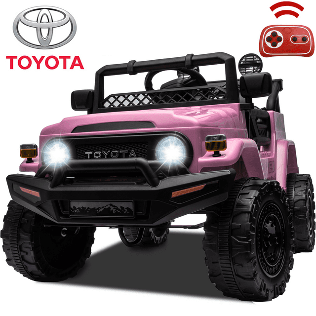 12V Ride on Cars for Kids, Licensed TOYOTA FJ Cruiser Power Ride on Toy ...