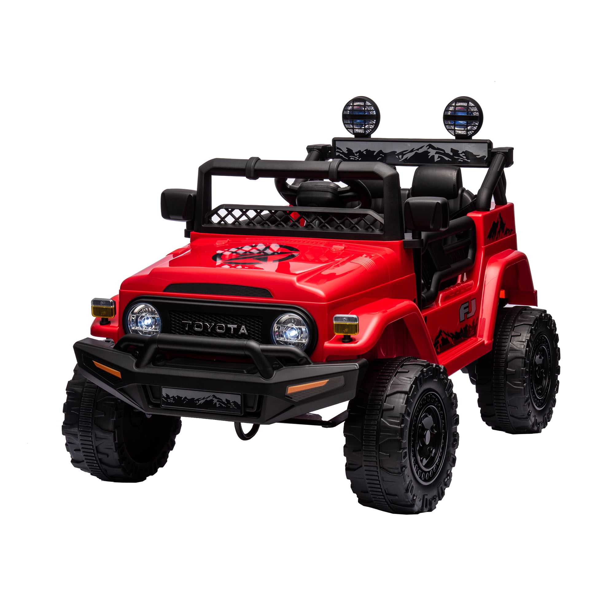 12V Ride on Cars with Remote Control, Licensed Toyota FJ Cruiser Ride ...