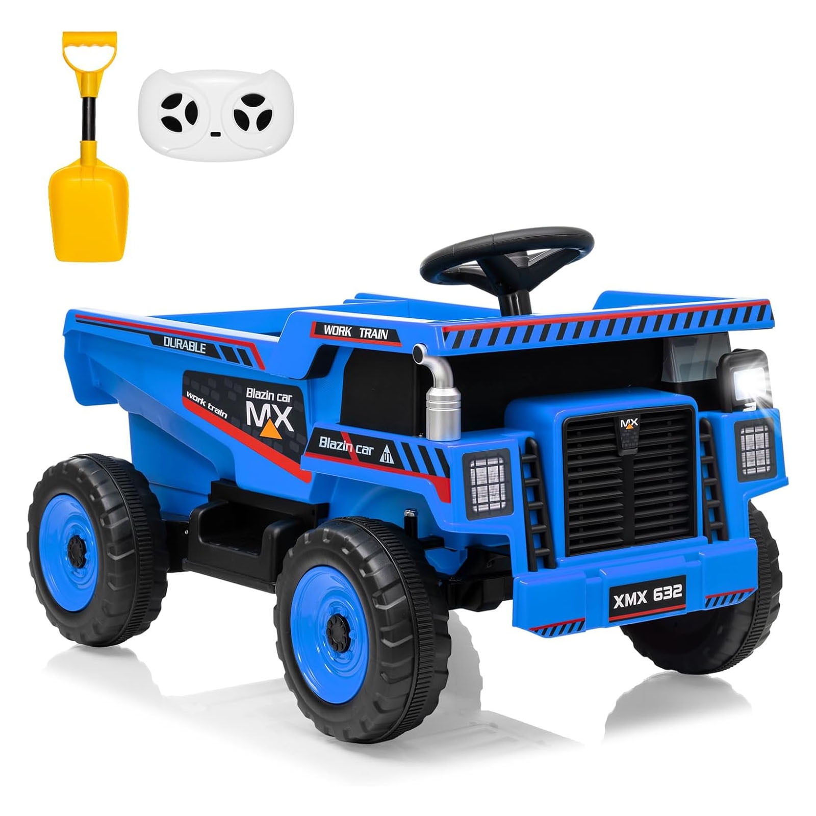 Kidsera 24V Ride On Dump Truck, 24inch-2 Seater Ride On Car For Kids W/Remote Control 4WD/2WD Up To 5 Mph, 24v Ride On Toys For Big Kids W/Electric Dump Bed Extra