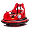 thumbnail image 1 of 12V Ride On Electric Bumper Car for Aged 1.5-5, Riding Bumping Toy with  Anti-collision Padding and Five-point Safety Belt, Electric Gifts Cars for Boys, Girls, Red, 1 of 9