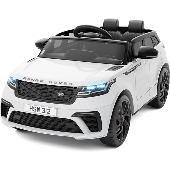 12V Ride On Car with Remote, Licensed Land Rover Electric Car, Ride On Toys 4-8 with Mp3 Player, Rocking, Pull Rod