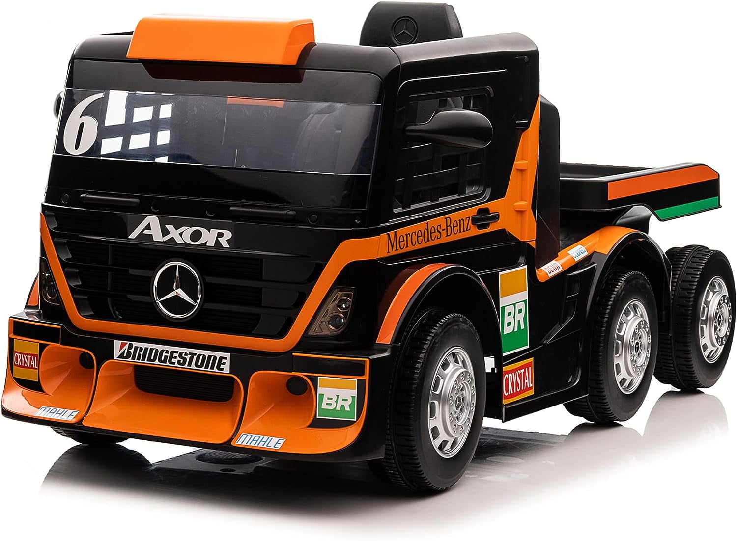 12V Ride on Truck with Detachable Trailer, Ride on Powered Toy Electric