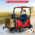 thumbnail image 1 of 12V Ride on Forklift Car with Remote Control, Liftable Fork and Pallet, 2 Speeds, Music, USB, MP3 and Low-Power Alarm, 1 of 9