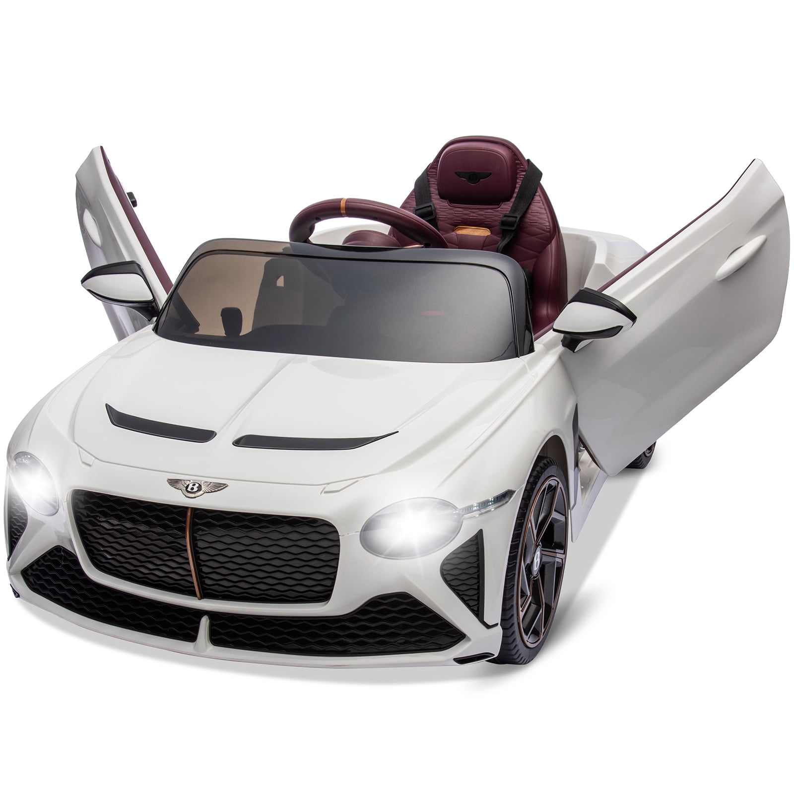 12V Ride on Toy Car Licensed Bentley Electric Car Remote Control 2 Speeds Kids Cars to Drive Battery Powered Wheels