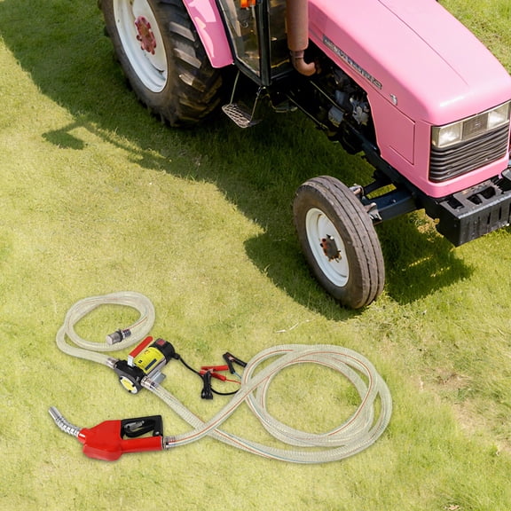 12V Self-Priming Bio Diesel Transfer Pump Kit W/ PVC Hoses & Filter 50L/min 175W