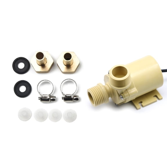 12V Solar Hot Water Circulating Pump High Temperature Resistant Solar Water Circulation Pump Brushless Motor Water Pump