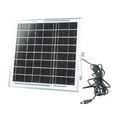 thumbnail image 1 of 12V 0.66A Solar Panel With 15.60ft Output Cable and DC5.2x2.1mm Plug for Ventilation Fan Security Cameras PowerBanks, 1 of 8