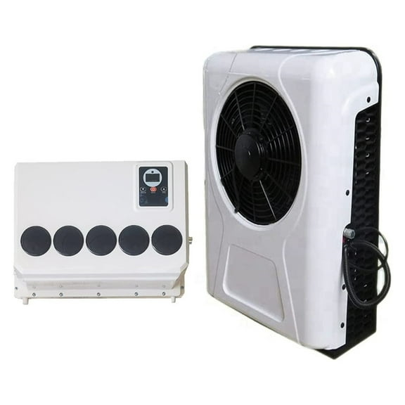 12V Split Automotive Electric Parking Air Conditioner ,24V Air Conditioning System For Bus Van Tractor Truck Camp Van ,Low Energy Consumption