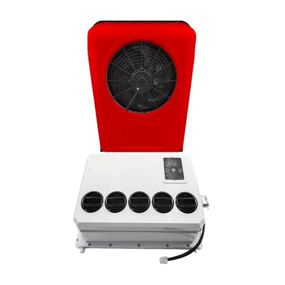 12V Split Automotive Electric Parking Air Conditioner ,24V Air Conditioning System For Bus Van Tractor Truck Camp Van ,Low Energy Consumption