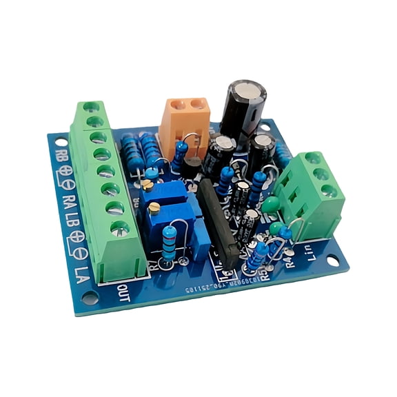 12V Stereo Meter Driver Board Driver Circuit Incorporating Low Pass Filter for Noise Reduction Car Sound Installation