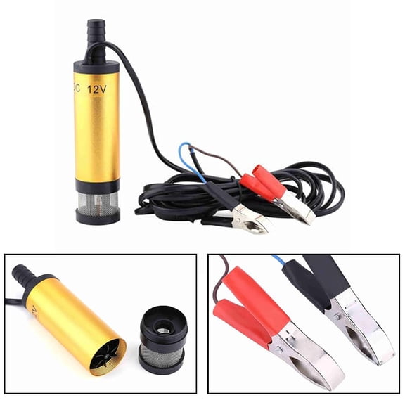 12V Submersible Oil Pump for Agricultural Machinery Fuel Transfer with Stainless Steel Filter and 8500 RPM Motor (24V)