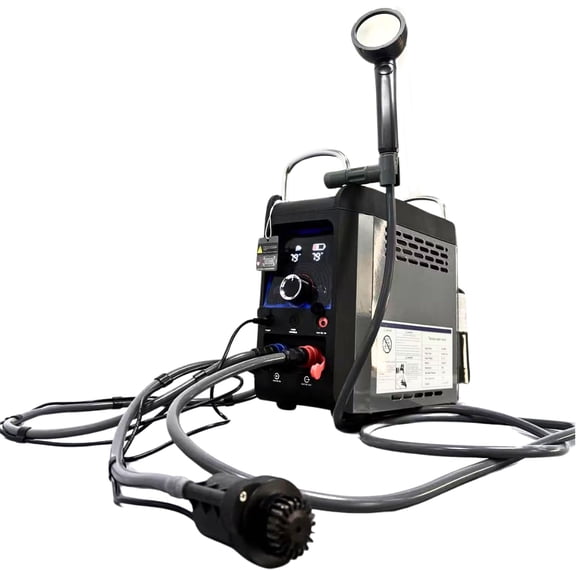 12V Tankless Portable Water Heater Propane - 25000BTU 6KW Instant Hot Water Heater for RV, Camper Van, Camping Trailer, Cabin - Gas Powered Camping Shower - Black