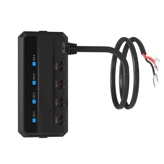 12V Terminal Block With 4 Small Blade Slots 20A Current For Automotive Wiring Projects Water Resistant