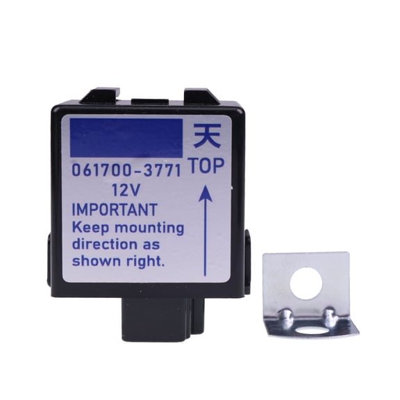 12V Timer Relay 061700-3770 061700-3771 061700-3760 T0070-31410 Compatible with Kubota B1550E B1750D BX1800D BX1850D BX1860 BX1870 F1900 G18 G2160 G23 L2900DT L3010DT M5030