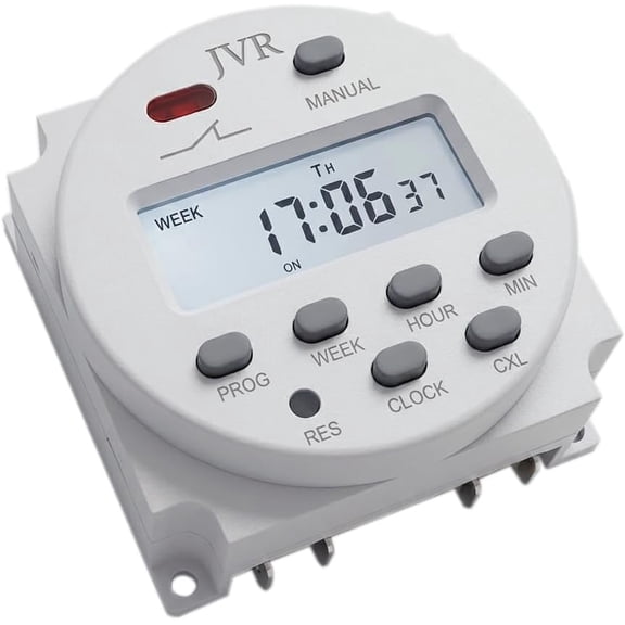 12V Timer Switch - Programmable, DC/AC/Solar Battery Powered | 12 Volt Timer Relay