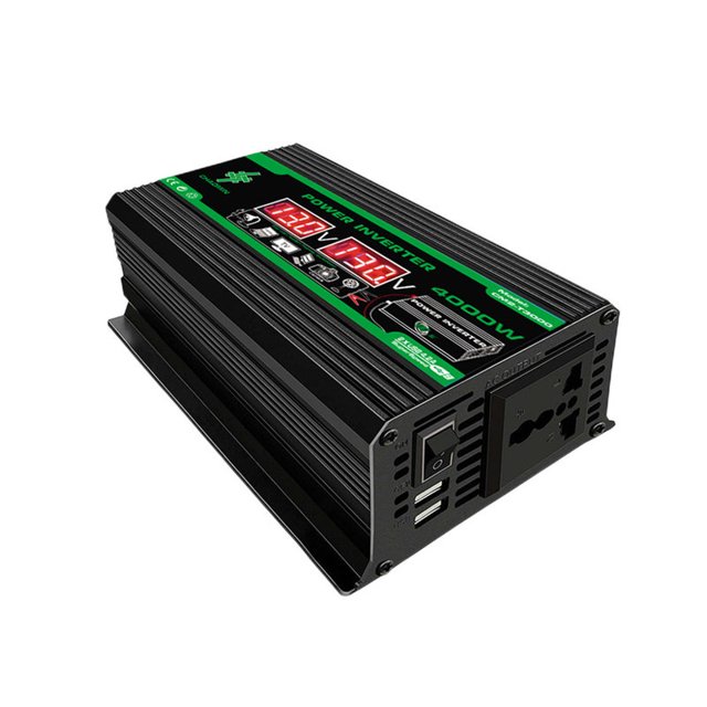 12V To 220V/110V Car Inverter LCD Display Intelligent Power Inverter
