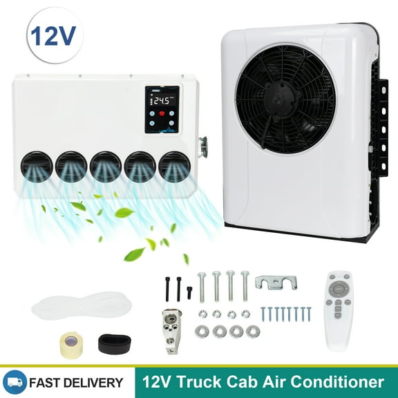 12V RV Air Conditioner 12000 BTU Split AC Unit for Semi Truck Bus Caravan Motorhome