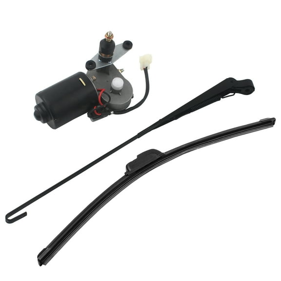 12V UTV Electric Windshield Wiper Motor Kit For Most UTV Compatible with Can Am Defender Pro Compatible with Polaris RZR Ranger Kawasaki 16" Wiper Blade