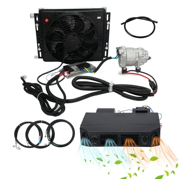 12V Underdash Electric Air Conditioning Cool & Heat A/C Kit Auto Car Universal