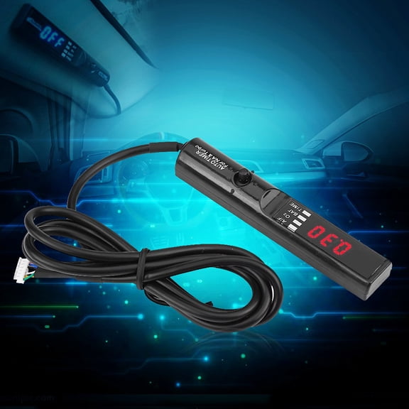 12V Universal Auto Turbo Timer Device Digital Red LED Display Black Pen Control Unit