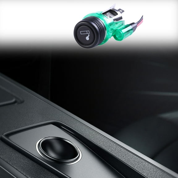 12V Universal Car Cigarette Lighter with Light, Rechargeable Auto Accessory Plug, Phone Charger Compatible, for Vehicle, Truck, RV