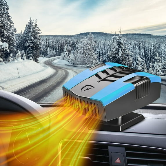 12V Universal Car Heater & Defroster, Fast Heating Windshield Defogger with Dual Use Heating and Cooling, Portable Dash Heater for All Vehicles, Compact Design (1pc, 12V)