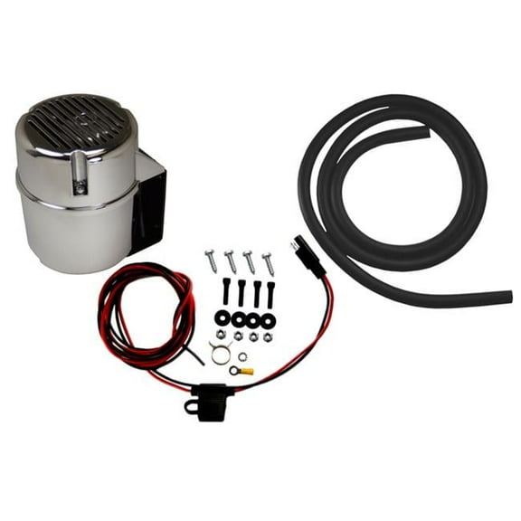 12V Universal Electric Vacuum Pump Canister - Chrome Bandit