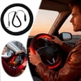 thumbnail image 1 of 12V Universal Heated Steering Wheel Cover - Plug & Play Car Heating Sleeve for Cold Weather, Cigarette Lighter Powered, Polyester Comfort Grip, 1 of 6