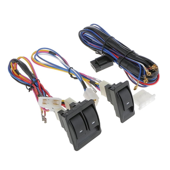 12V Universal Power Window with Wiring Harness Switch .
