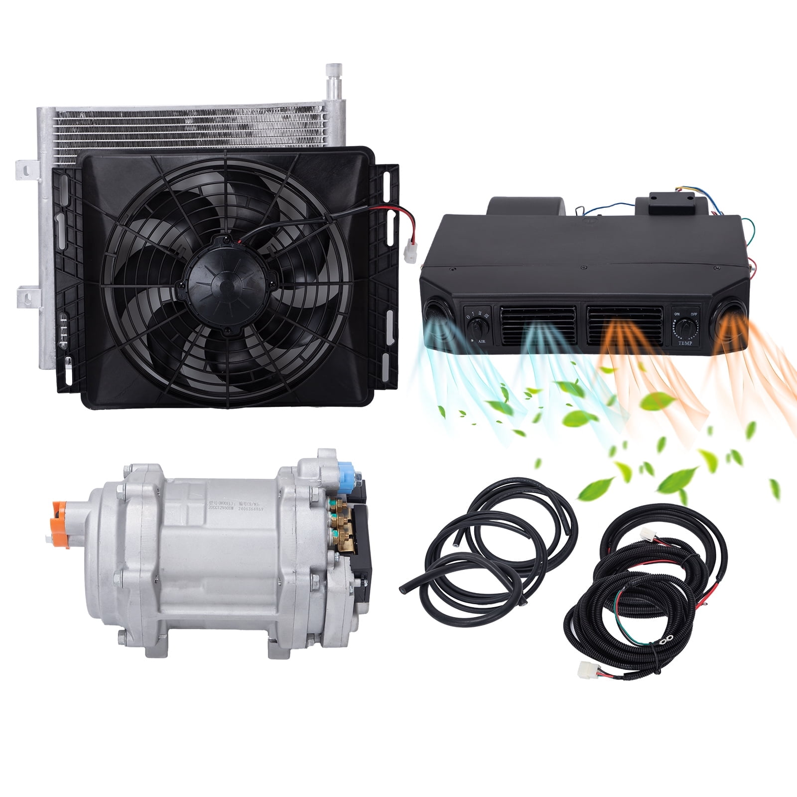 12V Universal Underdash Electric Air Condition A/C Kit Fits Auto Car ...