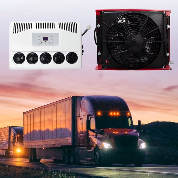 12V Vehicle A/C Kit Split Air Conditioner 11000 BTU Fit Cab Truck Bus RV Caravan