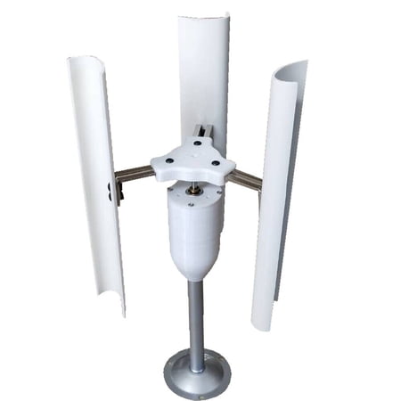12V Vertical Wind Turbine Generator 3 Blades Charger Windmill Power Teach Mode 16.53"*8.66"*3.54" for Interior Decoration, Scientific Experiment and Model Making