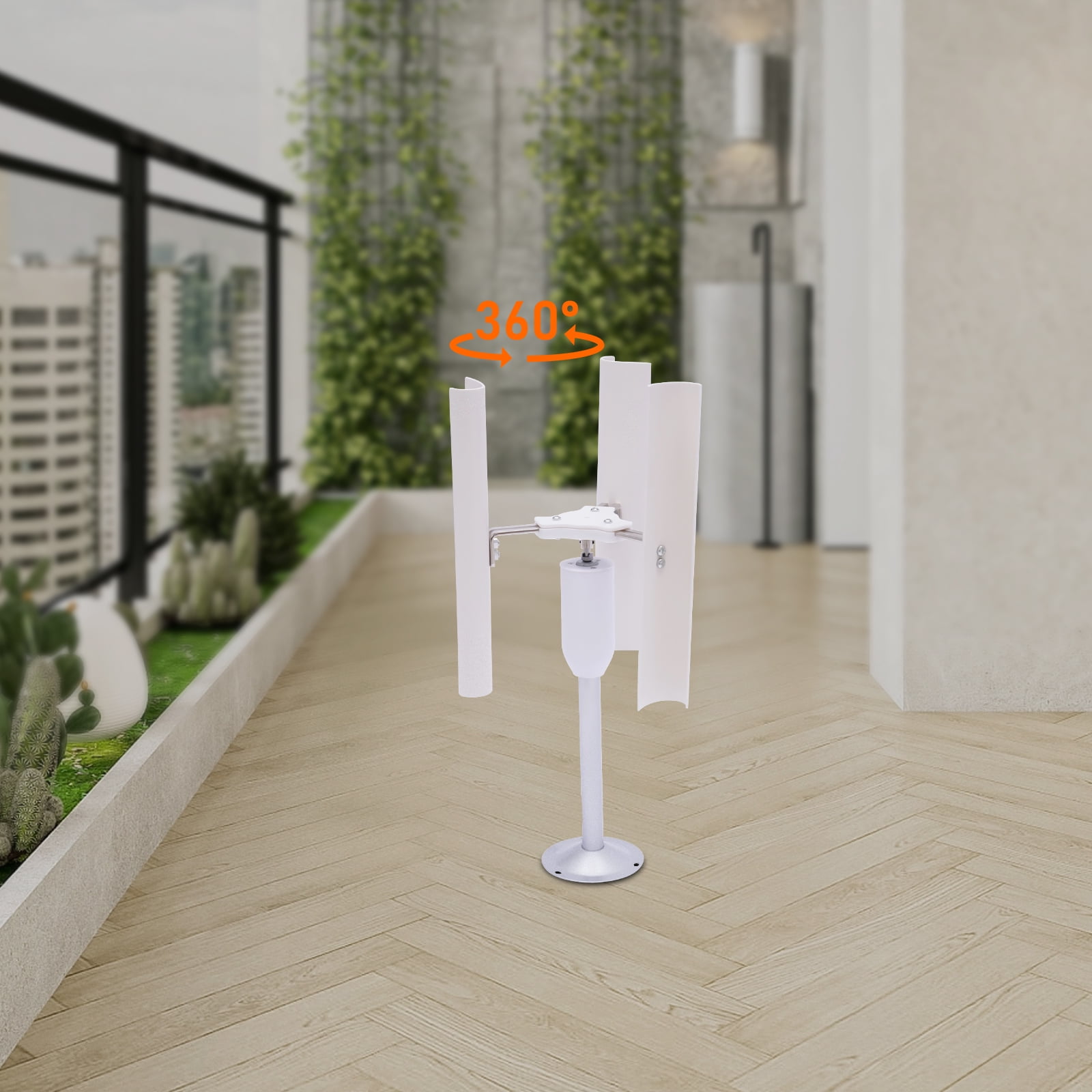 12V Vertical Wind Turbine Generator Mode, 3-Blade Windmill Power Charger for Teaching