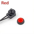 12V Waterproof Latching Push Button OnOff Switch With Leads Wire Black