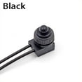 12V Waterproof Latching Push Button OnOff Switch With Leads Wire Black