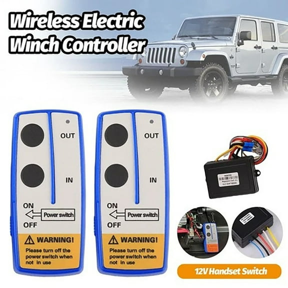 12V Winch Remote Wireless Control Switch Handset Kit For ATV SUV UTV
