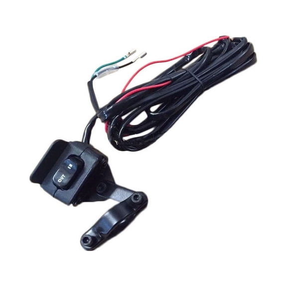 12V Winch Rocker Thumb Switch w/ Mounting Bracket - Handle Bar Control Switch
