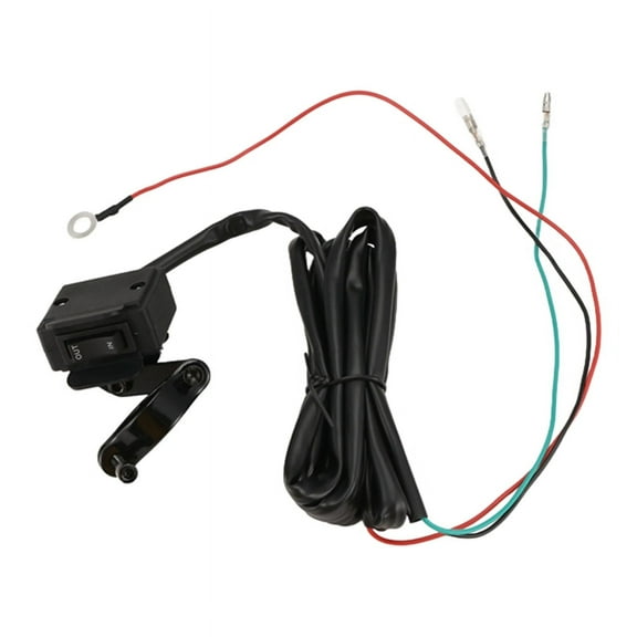 12V Winch Rocker Thumb Switch with Mounting Bracket Handlebar Control Line Kit for AT xc9238