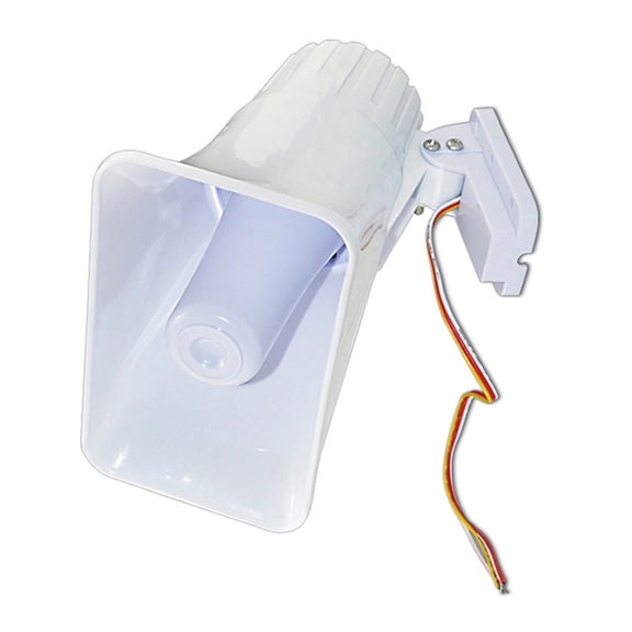 12V Wire Double Tone Security Horn 150dB Loud Alarm System Fire Resistant Wire Alarm Siren Plastic for Home & Business