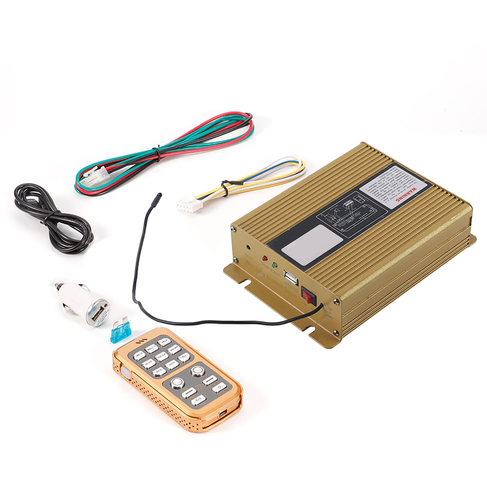 12V Wireless Remote Control Car Horn Alarm with Loud Speaker and Host